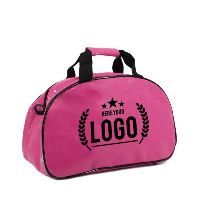 pink bowling tasche schwarz logo